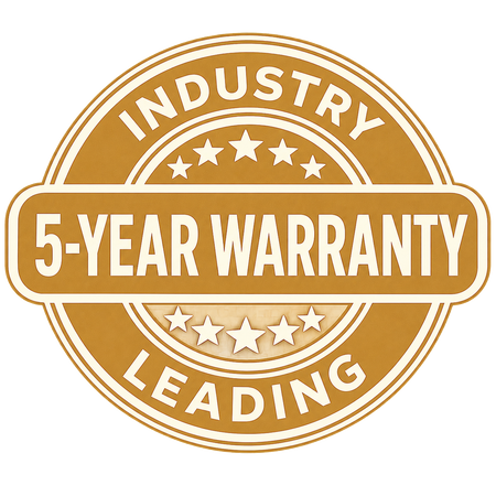 Industry Leading [5-Year Warranty]